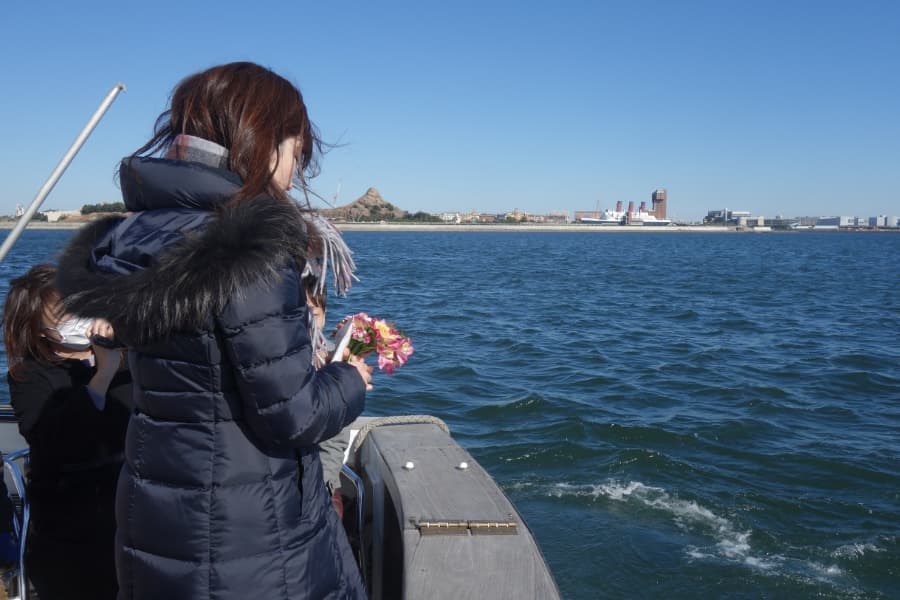 東京・海洋散骨様子